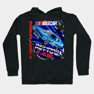 NASCAR Richard Petty's #43 Plymouth Superbird 1970 Vintage Racing Car Hoodie